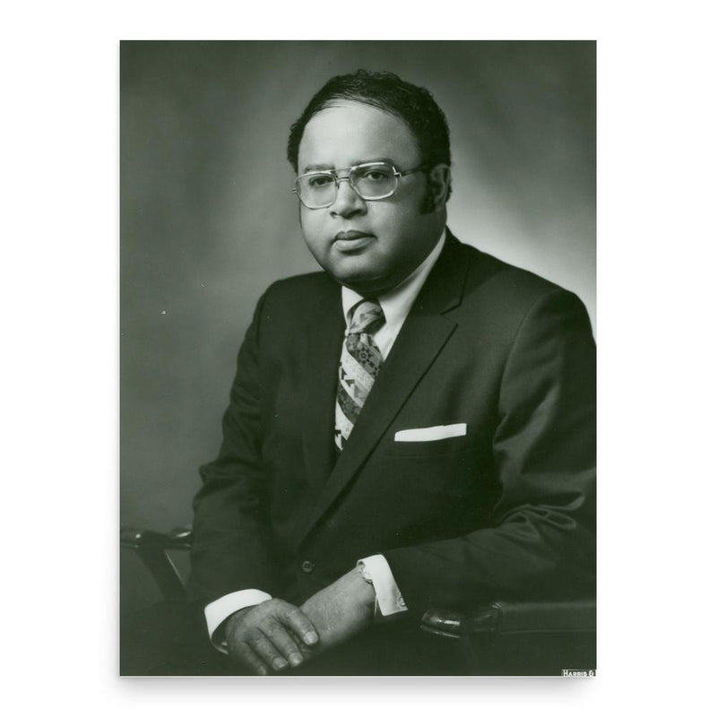 Charles Diggs poster print, in size 18x24 inches.