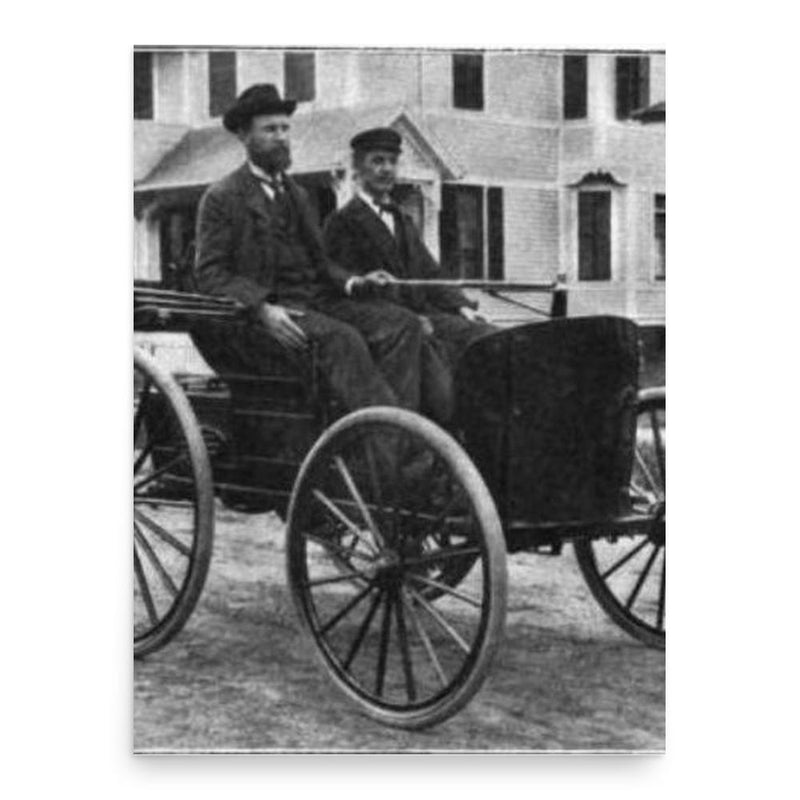 Charles Duryea poster print, in size 18x24 inches.