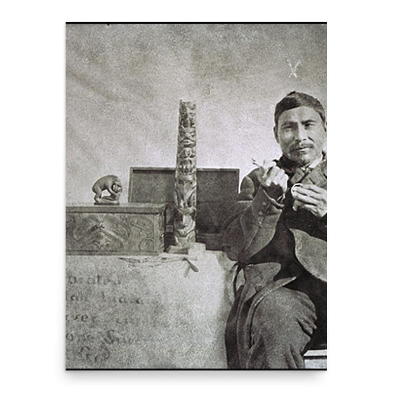 Charles Edenshaw poster print, in size 18x24 inches.