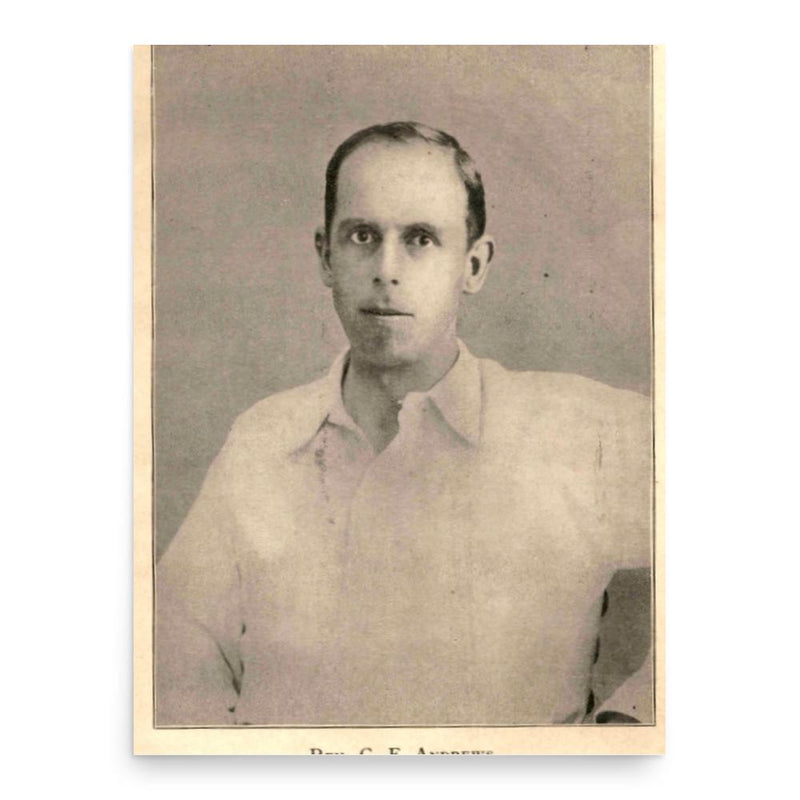 Charles Freer Andrews poster print, in size 18x24 inches.