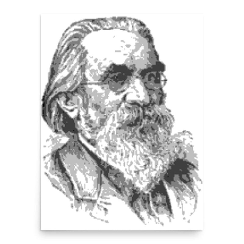 Charles Gottlieb Raue poster print, in size 18x24 inches.