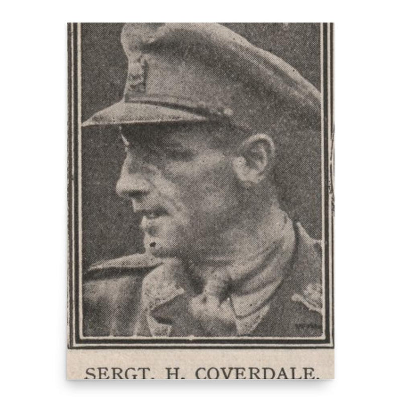 Charles Harry Coverdale poster print, in size 18x24 inches.