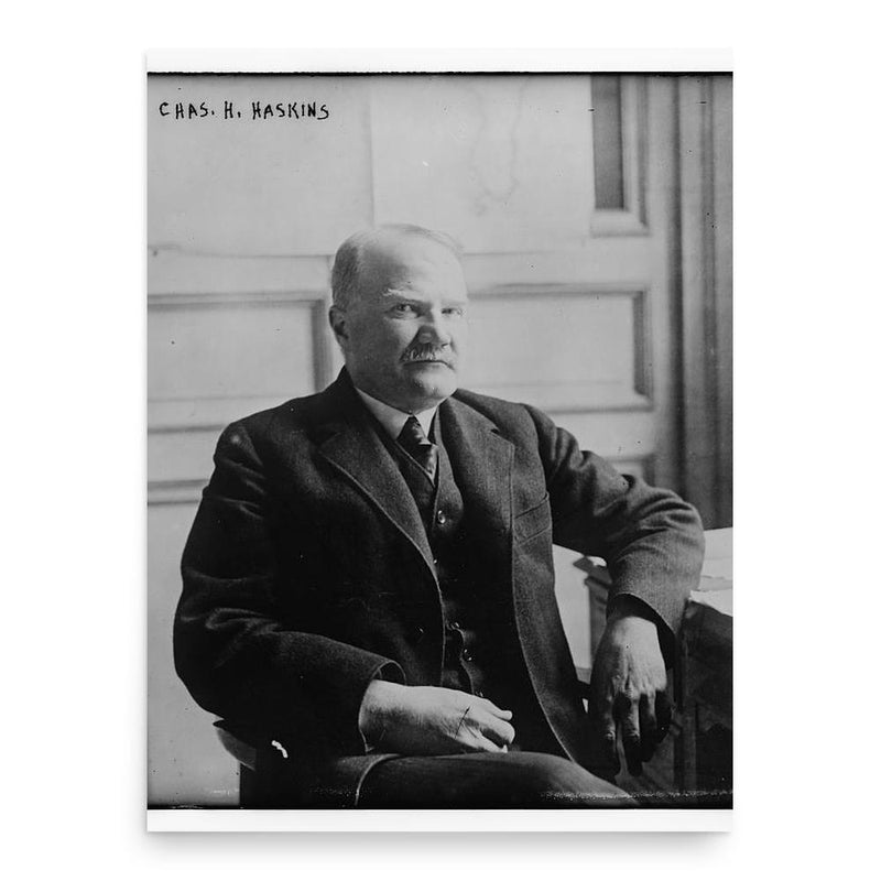 Charles Homer Haskins poster print, in size 18x24 inches.
