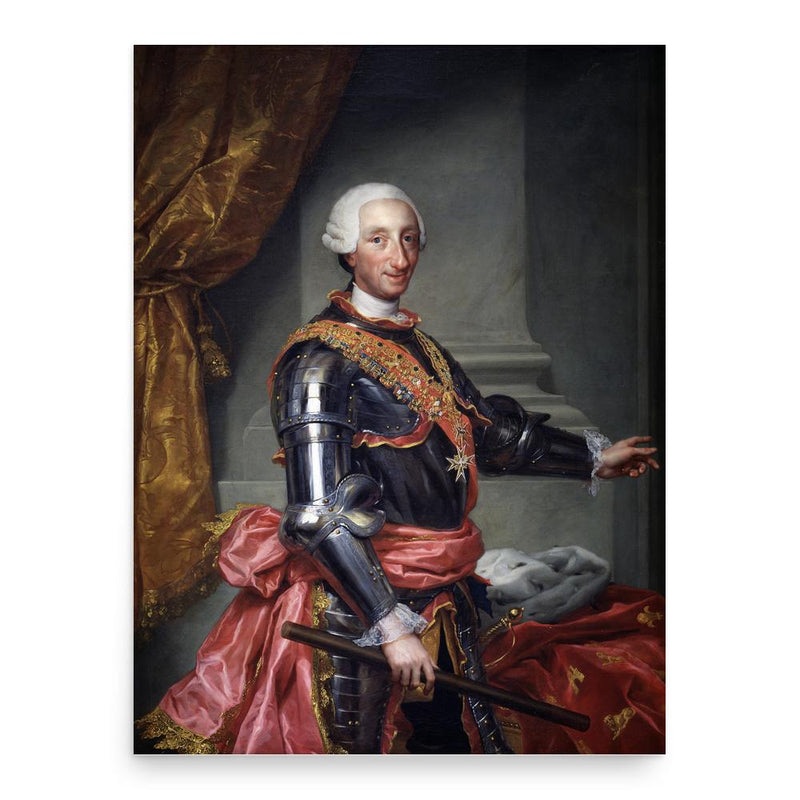 Charles III poster print, in size 18x24 inches.