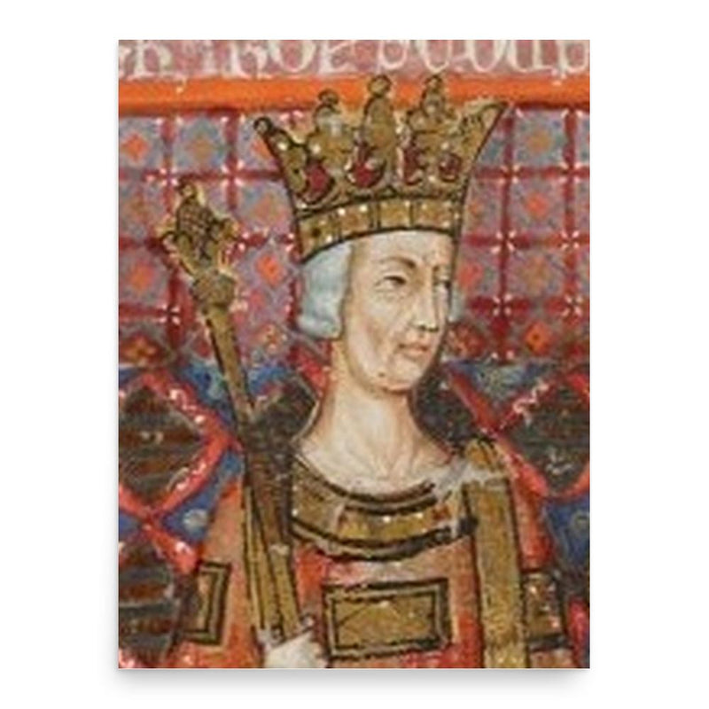 Charles II of Naples poster print, in size 18x24 inches.