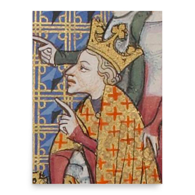 Charles II of Navarre poster print, in size 18x24 inches.