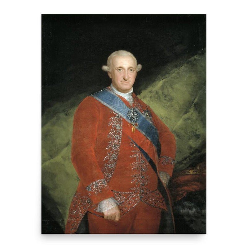 Charles IV of Spain poster print, in size 18x24 inches.