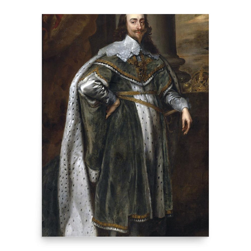 Charles I of England poster print, in size 18x24 inches.