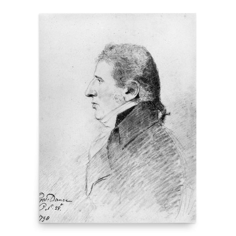 Charles Incledon poster print, in size 18x24 inches.