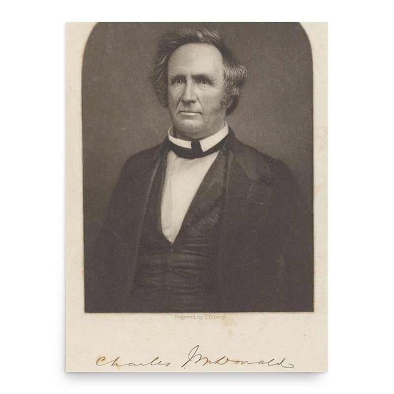 Charles James McDonald poster print, in size 18x24 inches.