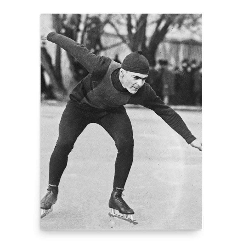 Charles Jewtraw poster print, in size 18x24 inches.