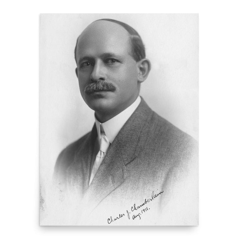 Charles Joseph Chamberlain poster print, in size 18x24 inches.