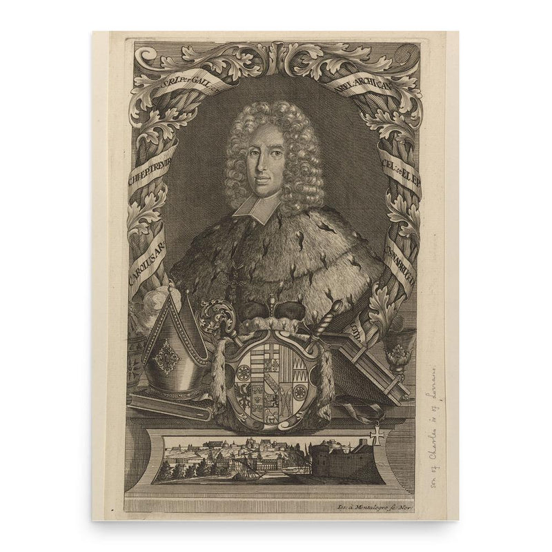 Charles Joseph of Lorraine poster print, in size 18x24 inches.