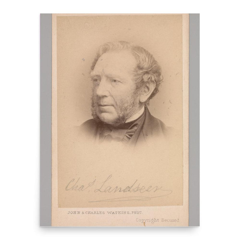 Charles Landseer poster print, in size 18x24 inches.