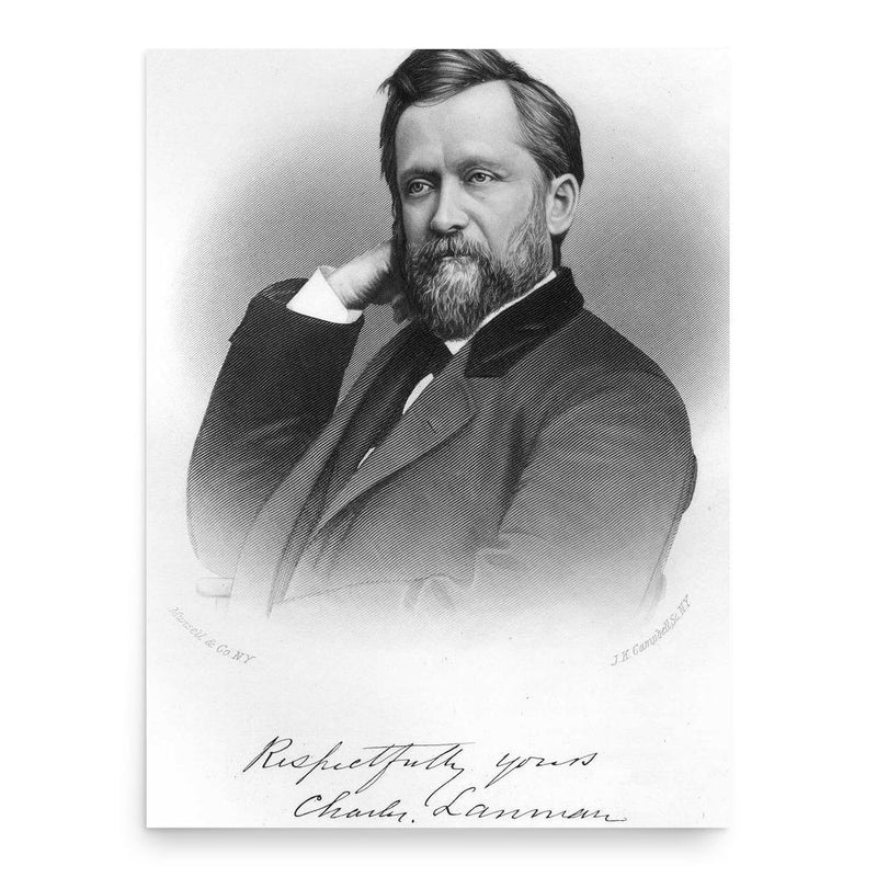 Charles Lanman poster print, in size 18x24 inches.