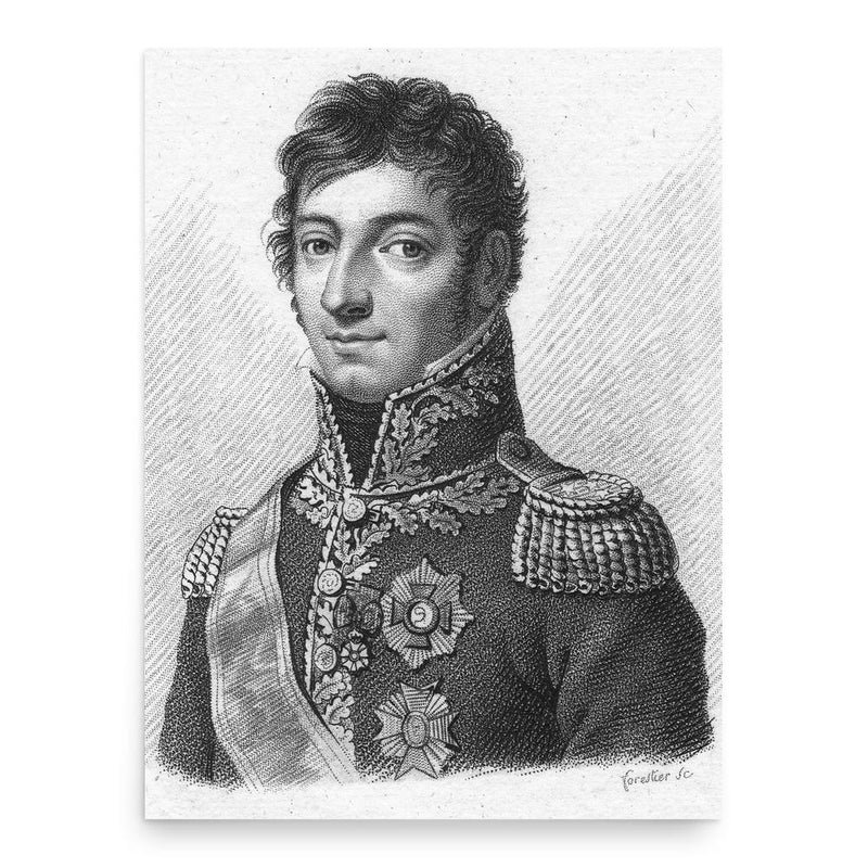 Charles Lefebvre-Desnouettes poster print, in size 18x24 inches.