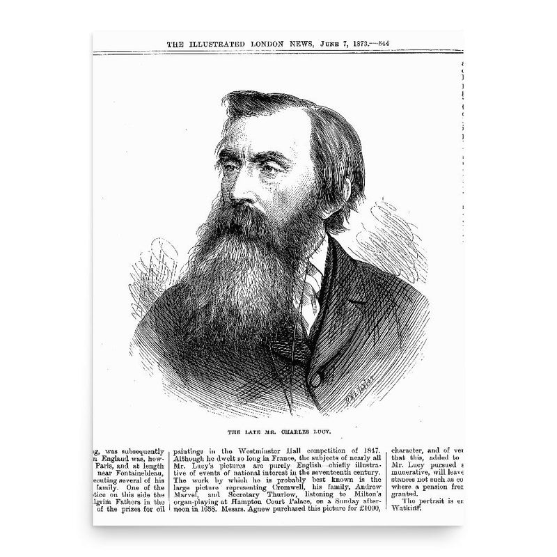 Charles Lucy poster print, in size 18x24 inches.