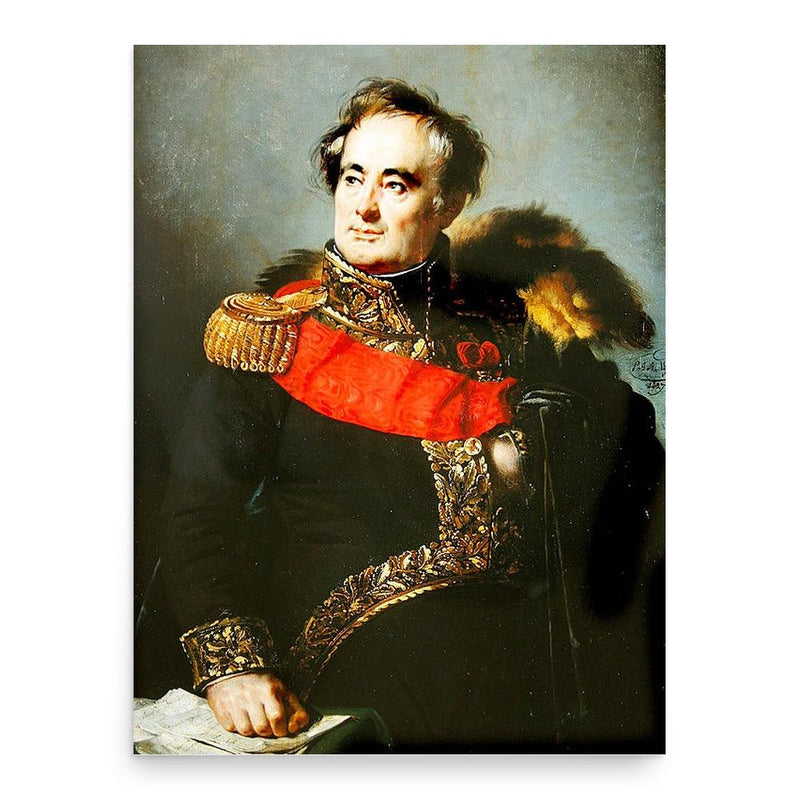 Charles Mathieu Isidore Decaen poster print, in size 18x24 inches.