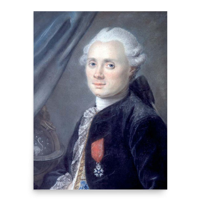 Charles Messier poster print, in size 18x24 inches.