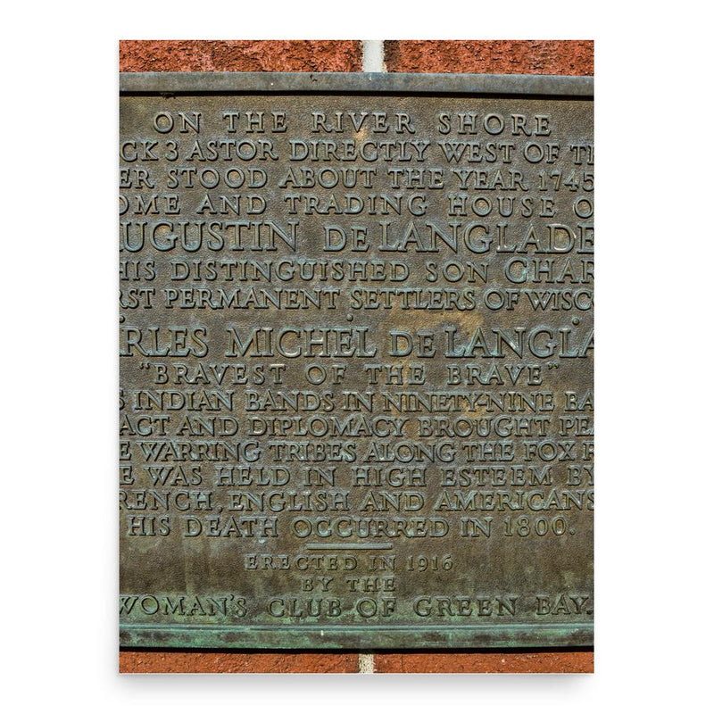 Charles Michel de Langlade poster print, in size 18x24 inches.