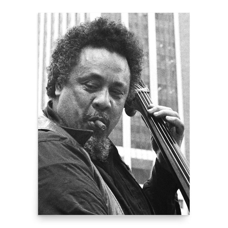 Charles Mingus poster print, in size 18x24 inches.