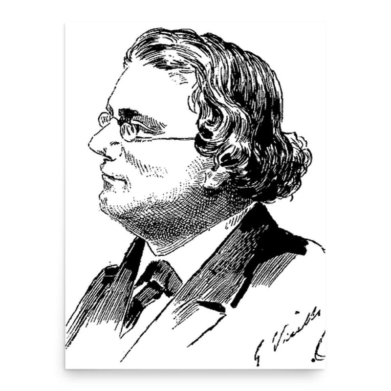 Charles Monselet poster print, in size 18x24 inches.