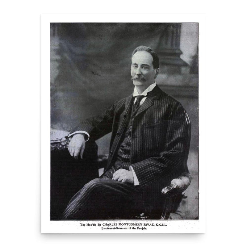 Charles Montgomery Rivaz poster print, in size 18x24 inches.