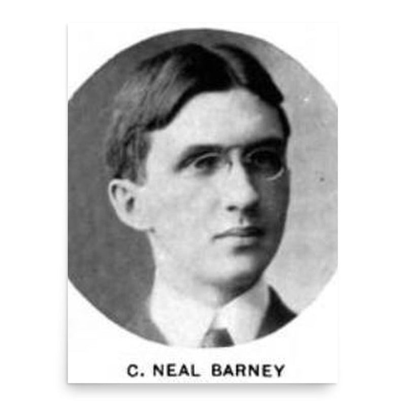 Charles Neal Barney poster print, in size 18x24 inches.