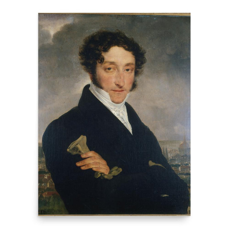 Charles Nodier poster print, in size 18x24 inches.