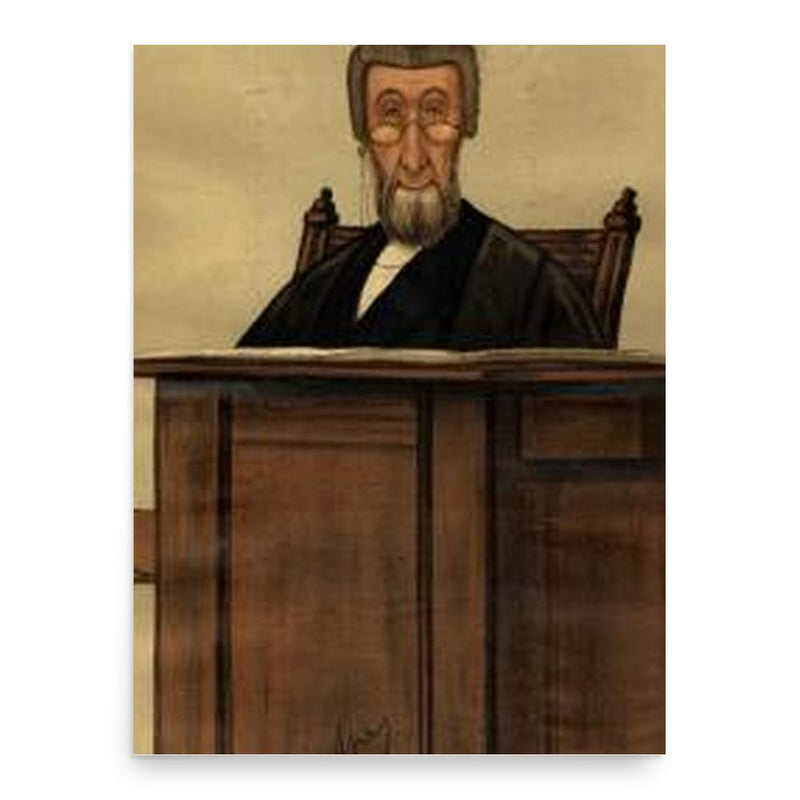 Charles Parker Butt poster print, in size 18x24 inches.