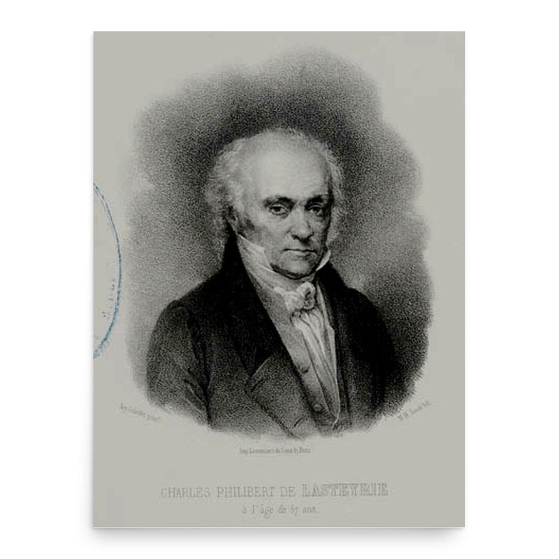 Charles Philibert de Lasteyrie poster print, in size 18x24 inches.