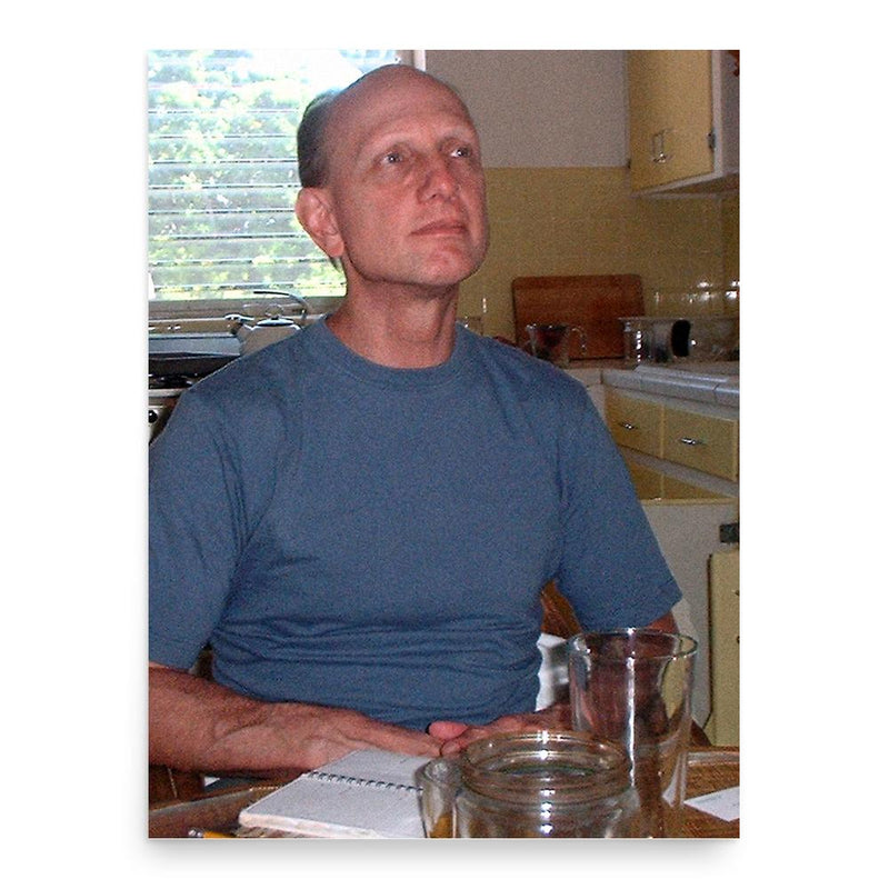 Charles Recher poster print, in size 18x24 inches.