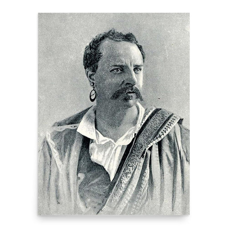 Charles Santley poster print, in size 18x24 inches.