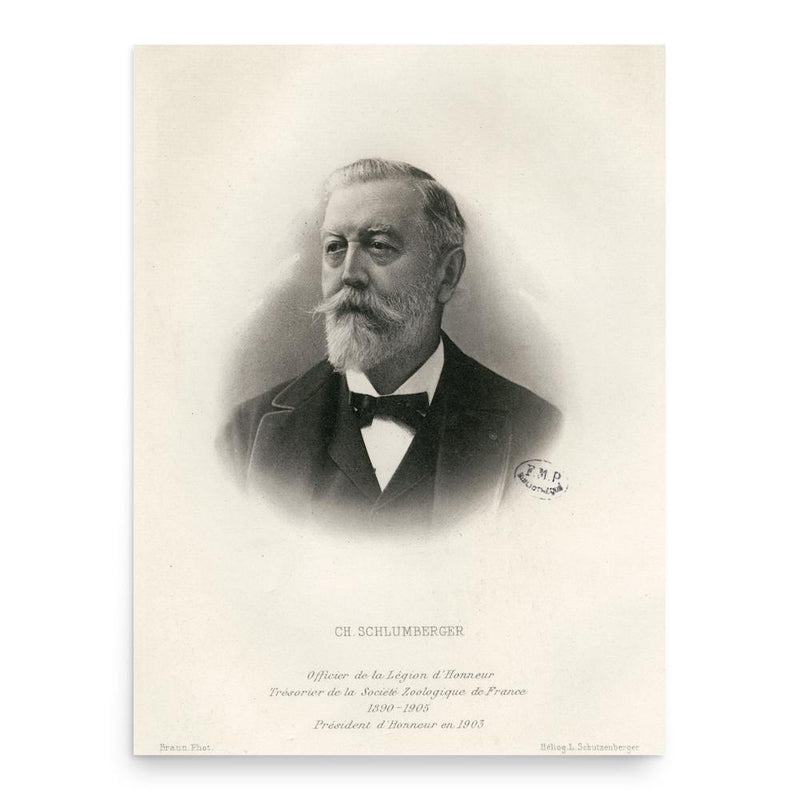 Charles Schlumberger poster print, in size 18x24 inches.