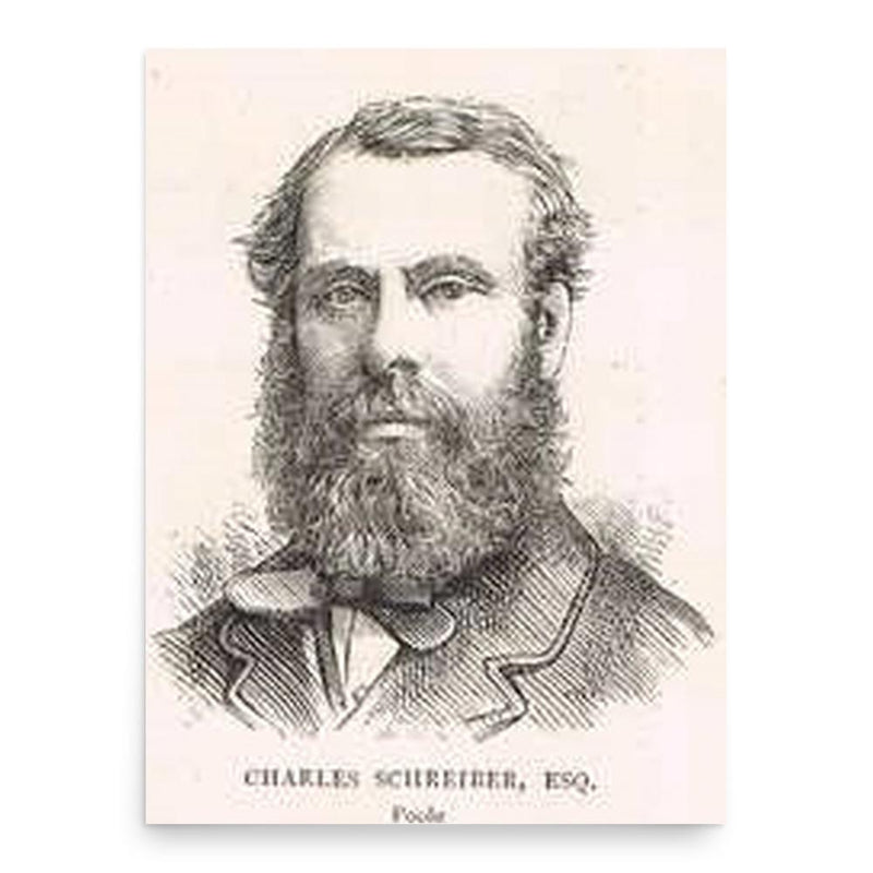 Charles Schreiber poster print, in size 18x24 inches.