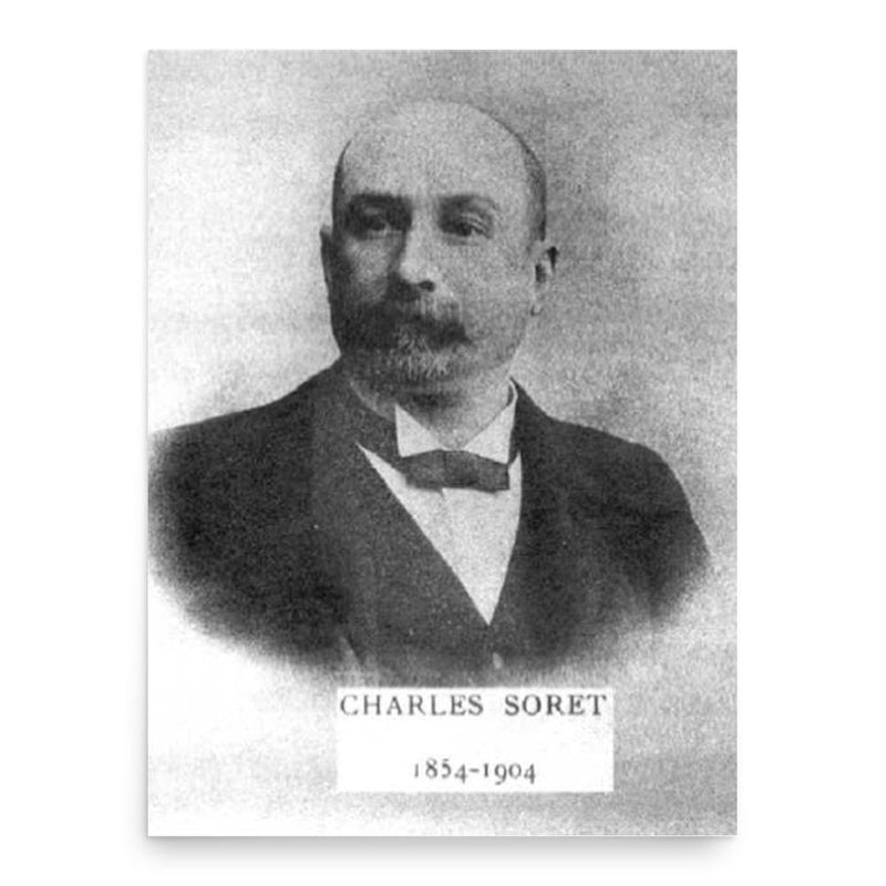 Charles Soret poster print, in size 18x24 inches.