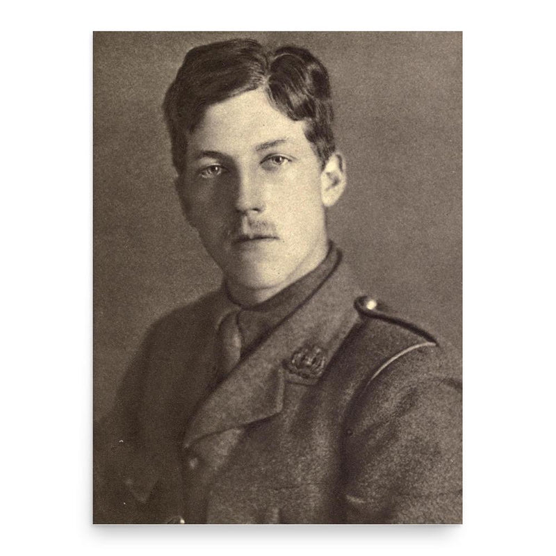 Charles Sorley poster print, in size 18x24 inches.