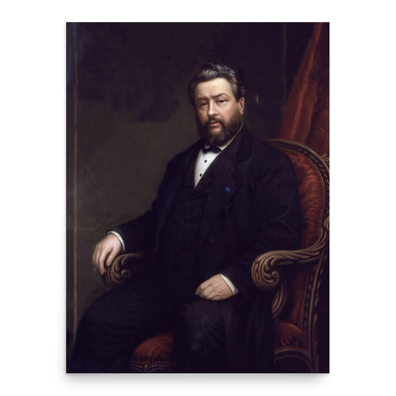 Charles Spurgeon poster print, in size 18x24 inches.