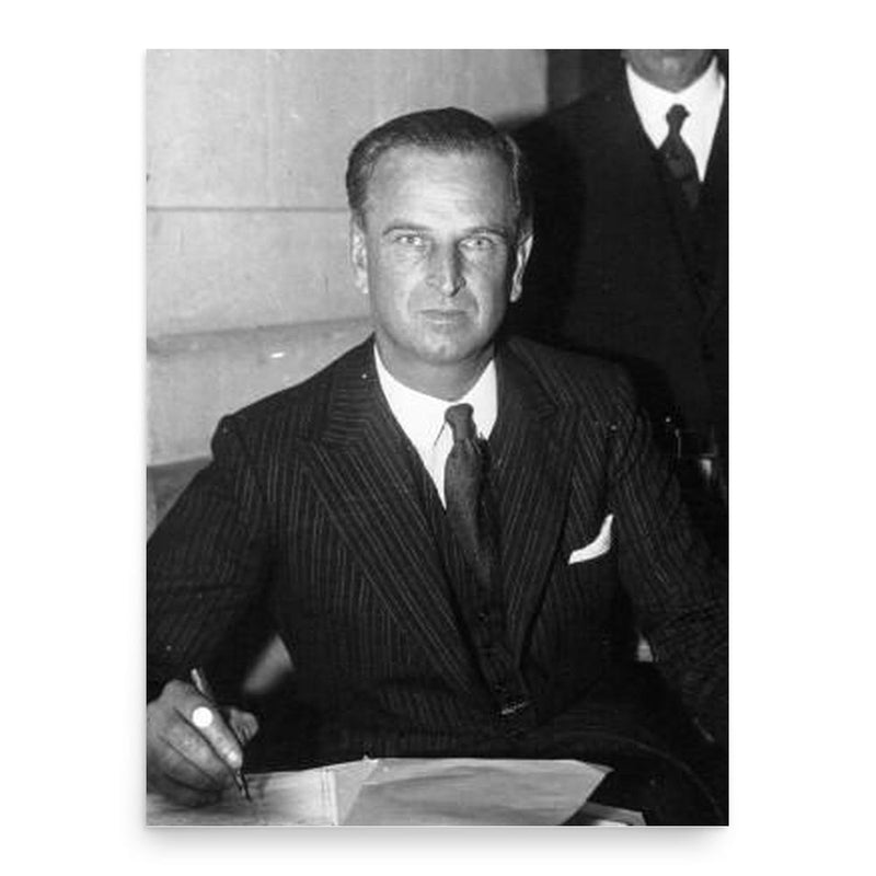 Charles Theodore Te Water poster print, in size 18x24 inches.