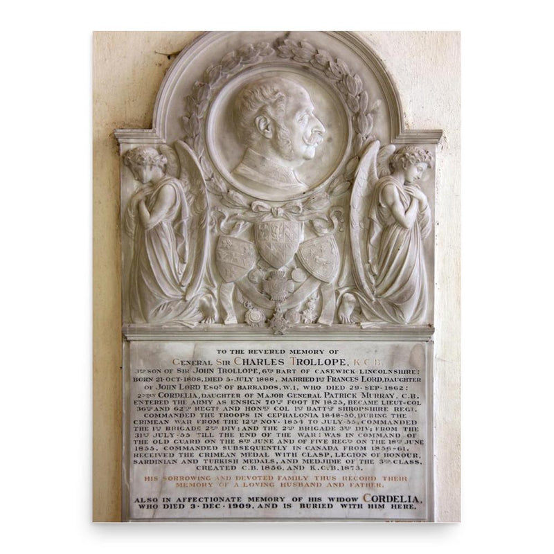 Charles Trollope poster print, in size 18x24 inches.