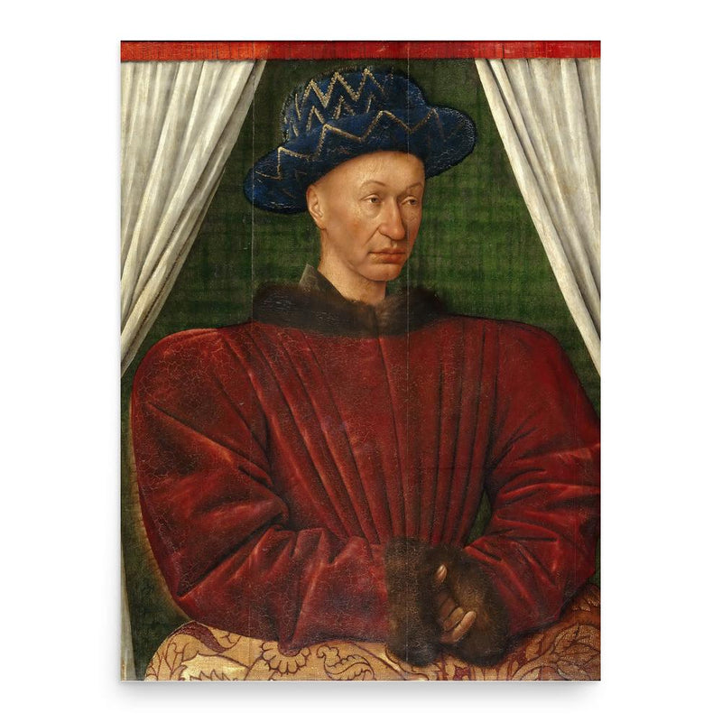 Charles VII of France poster print, in size 18x24 inches.