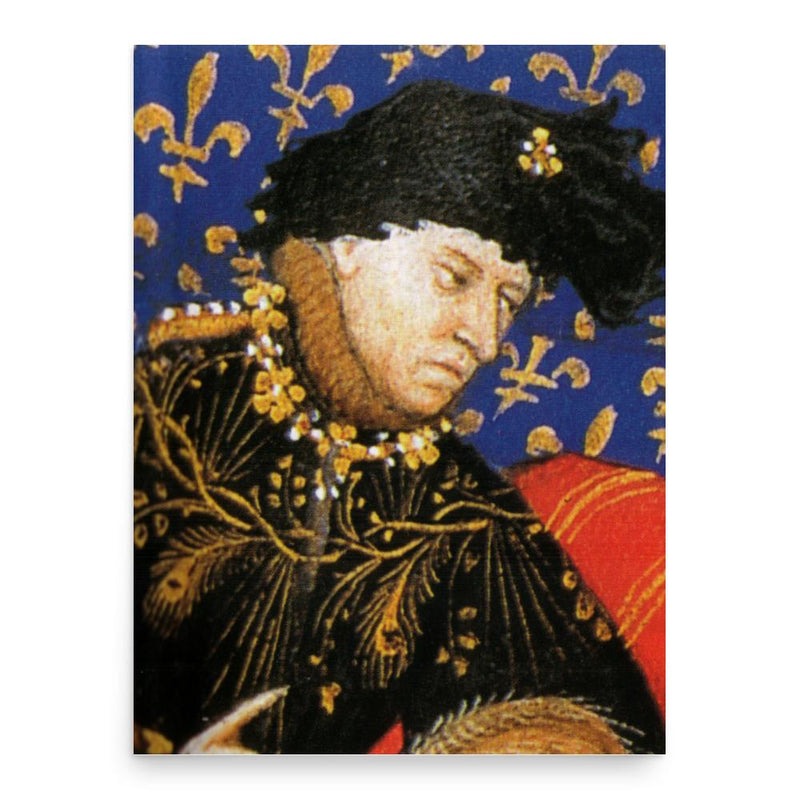 Charles VI of France poster print, in size 18x24 inches.