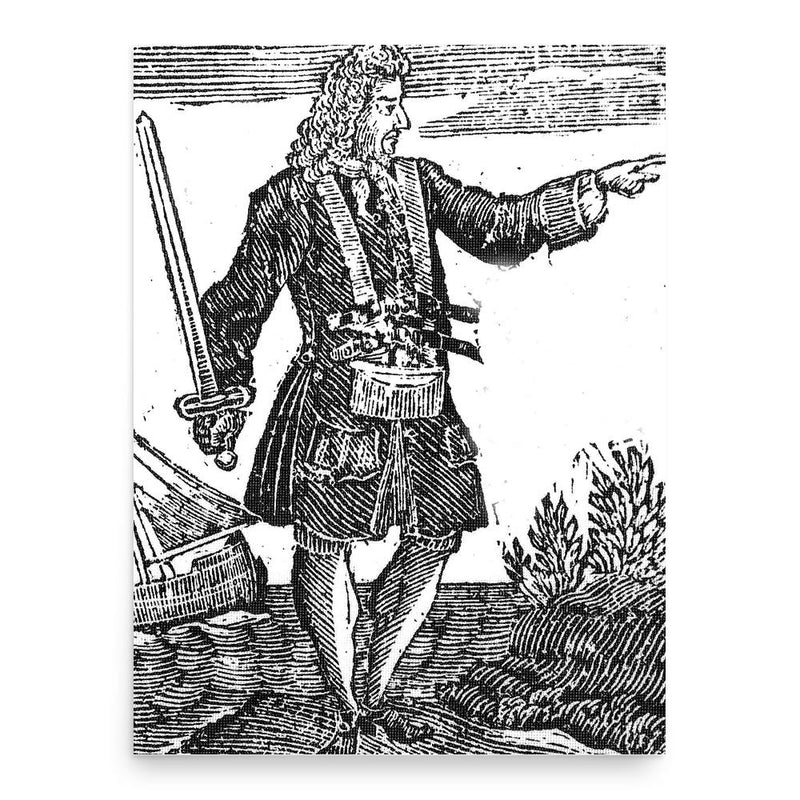 Charles Vane poster print, in size 18x24 inches.