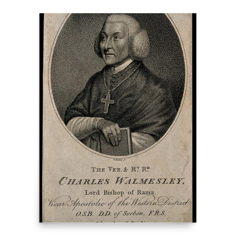 Charles Walmesley poster print, in size 18x24 inches.