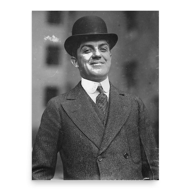 Charles Weeghman poster print, in size 18x24 inches.