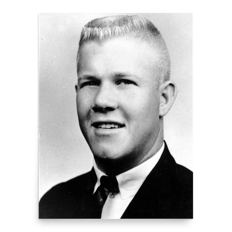 Charles Whitman poster print, in size 18x24 inches.