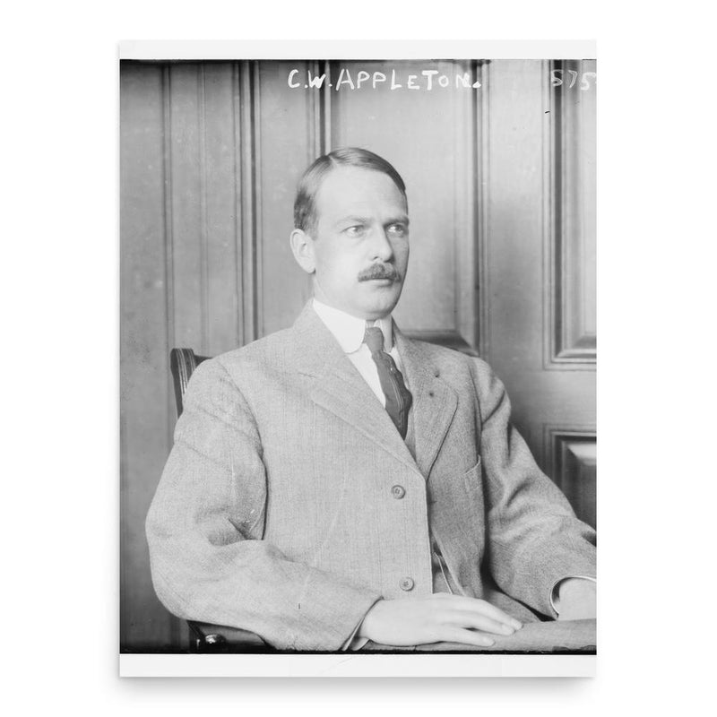 Charles William Appleton poster print, in size 18x24 inches.