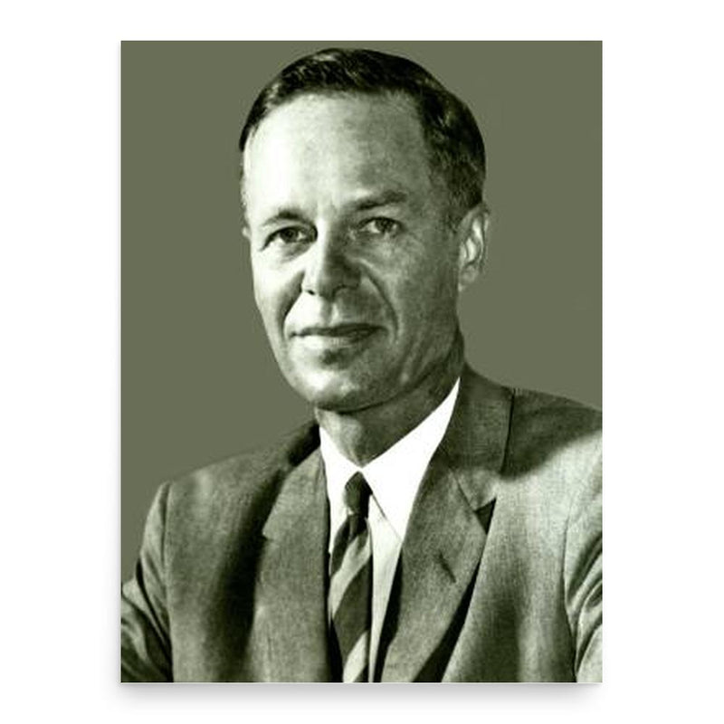 Charles Yost poster print, in size 18x24 inches.