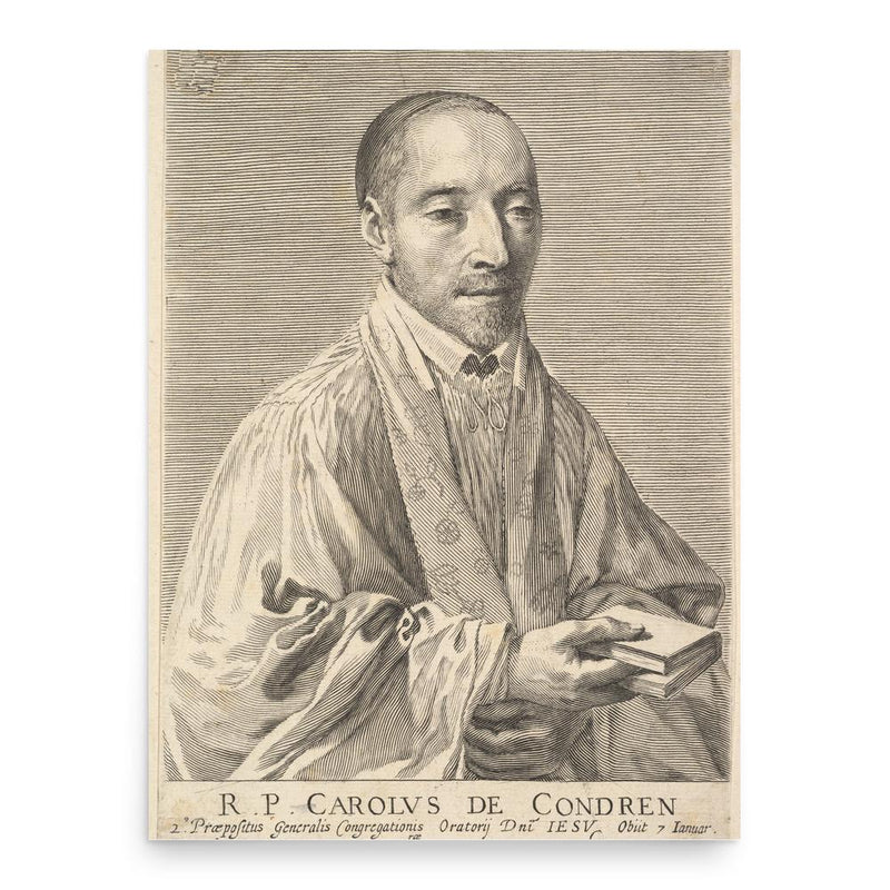 Charles de Condren poster print, in size 18x24 inches.