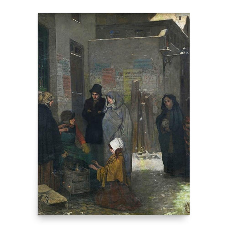 Charles de Groux poster print, in size 18x24 inches.